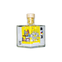 MAD London Dry Gin with Sumac 'City' Modern Art Distillery 10cl angle view